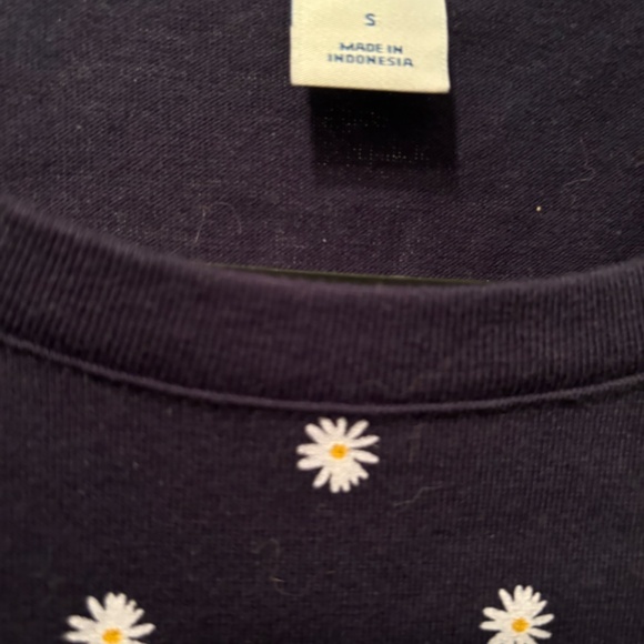 Old Navy Short Sleeve Daisy Dress Navy Blue size S EUC - Picture 4 of 4